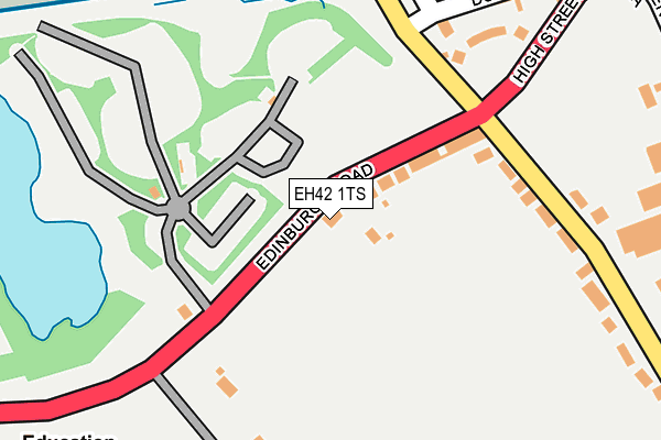 EH42 1TS map - OS OpenMap – Local (Ordnance Survey) EH42 1TS map - OS OpenMap – Local (Ordnance Survey)