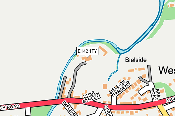 EH42 1TY map - OS OpenMap – Local (Ordnance Survey) EH42 1TY map - OS OpenMap – Local (Ordnance Survey)