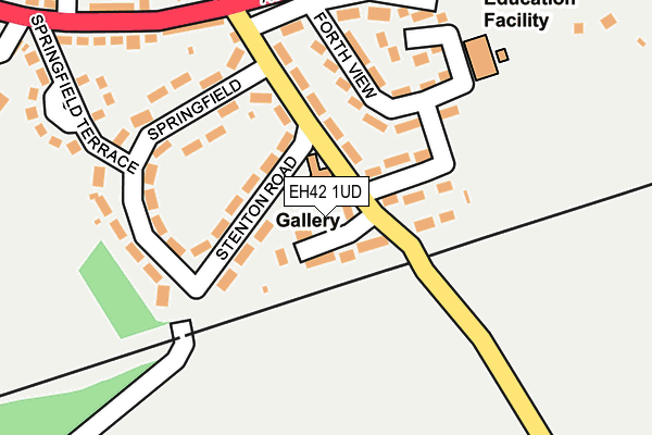 EH42 1UD map - OS OpenMap – Local (Ordnance Survey) EH42 1UD map - OS OpenMap – Local (Ordnance Survey)