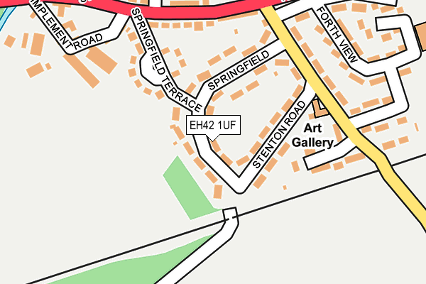 EH42 1UF map - OS OpenMap – Local (Ordnance Survey) EH42 1UF map - OS OpenMap – Local (Ordnance Survey)