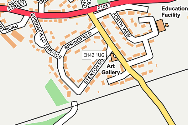 EH42 1UG map - OS OpenMap – Local (Ordnance Survey) EH42 1UG map - OS OpenMap – Local (Ordnance Survey)