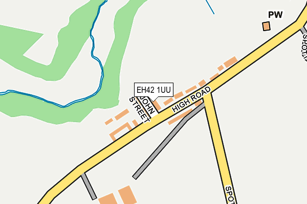 EH42 1UU map - OS OpenMap – Local (Ordnance Survey) EH42 1UU map - OS OpenMap – Local (Ordnance Survey)