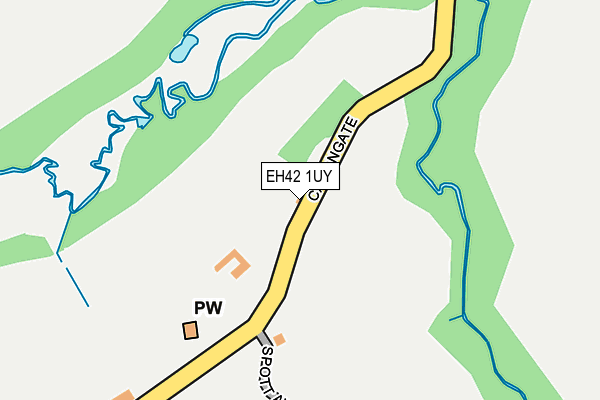 EH42 1UY map - OS OpenMap – Local (Ordnance Survey) EH42 1UY map - OS OpenMap – Local (Ordnance Survey)
