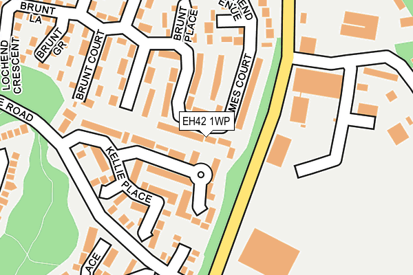 EH42 1WP map - OS OpenMap – Local (Ordnance Survey) EH42 1WP map - OS OpenMap – Local (Ordnance Survey)