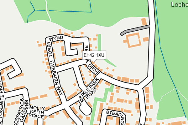 EH42 1XU map - OS OpenMap – Local (Ordnance Survey) EH42 1XU map - OS OpenMap – Local (Ordnance Survey)