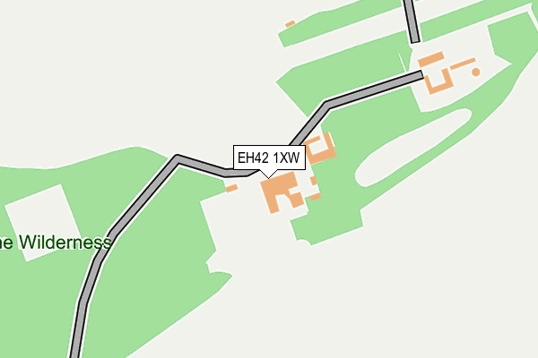 EH42 1XW map - OS OpenMap – Local (Ordnance Survey) EH42 1XW map - OS OpenMap – Local (Ordnance Survey)