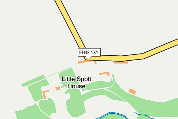 EH42 1XY map - OS OpenMap – Local (Ordnance Survey) EH42 1XY map - OS OpenMap – Local (Ordnance Survey)
