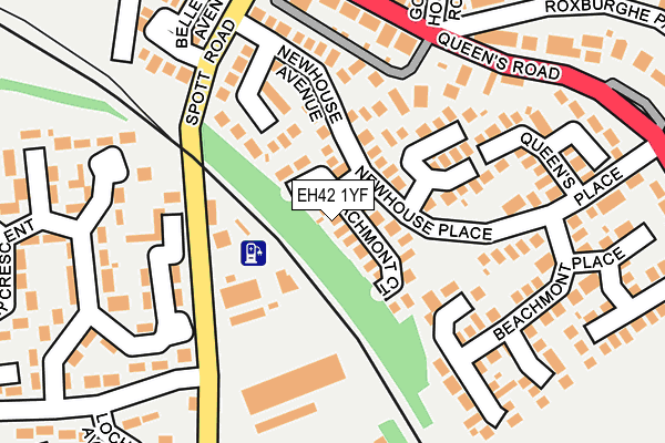 EH42 1YF map - OS OpenMap – Local (Ordnance Survey) EH42 1YF map - OS OpenMap – Local (Ordnance Survey)