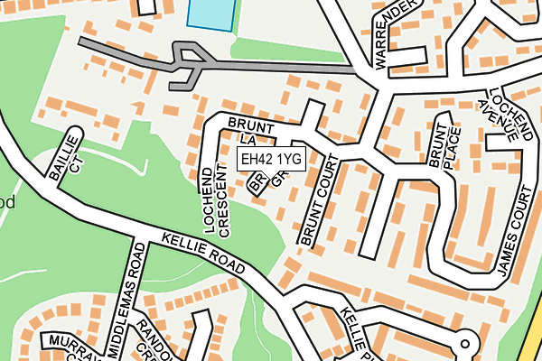EH42 1YG map - OS OpenMap – Local (Ordnance Survey) EH42 1YG map - OS OpenMap – Local (Ordnance Survey)