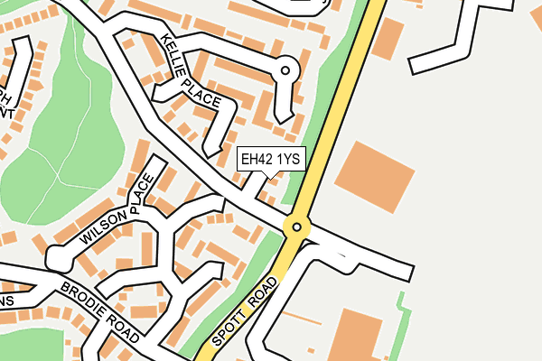EH42 1YS map - OS OpenMap – Local (Ordnance Survey) EH42 1YS map - OS OpenMap – Local (Ordnance Survey)