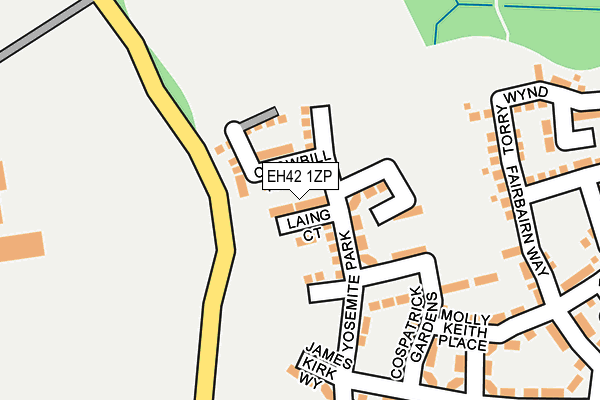 EH42 1ZP map - OS OpenMap – Local (Ordnance Survey) EH42 1ZP map - OS OpenMap – Local (Ordnance Survey)