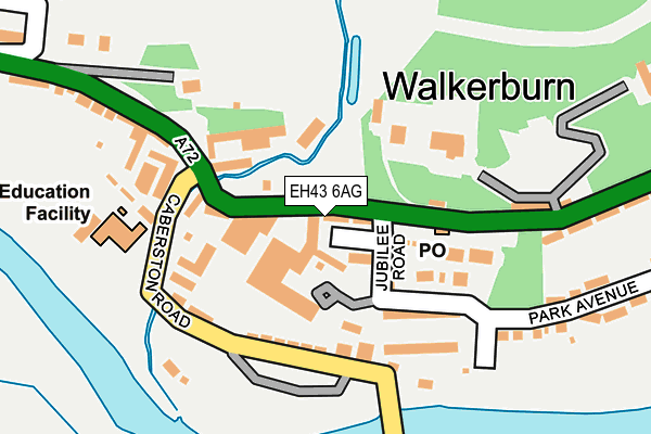 EH43 6AG map - OS OpenMap – Local (Ordnance Survey) EH43 6AG map - OS OpenMap – Local (Ordnance Survey)