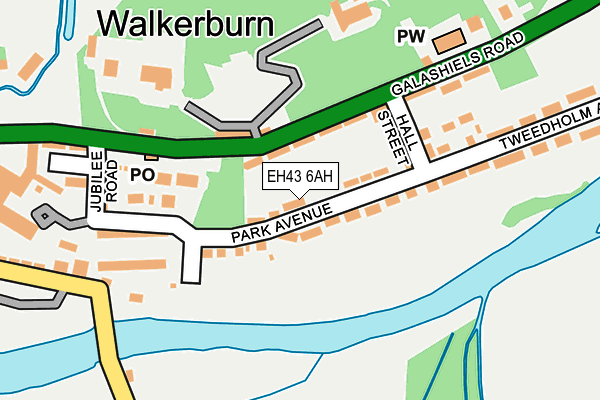 EH43 6AH map - OS OpenMap – Local (Ordnance Survey) EH43 6AH map - OS OpenMap – Local (Ordnance Survey)