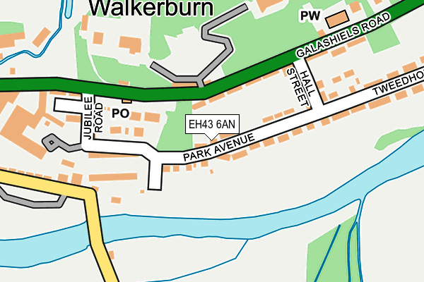 EH43 6AN map - OS OpenMap – Local (Ordnance Survey) EH43 6AN map - OS OpenMap – Local (Ordnance Survey)