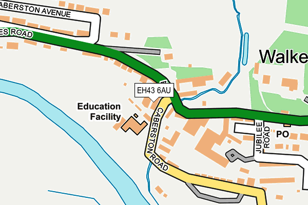 EH43 6AU map - OS OpenMap – Local (Ordnance Survey) EH43 6AU map - OS OpenMap – Local (Ordnance Survey)
