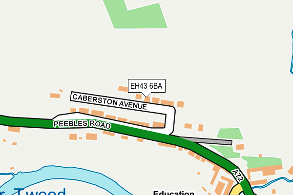 EH43 6BA map - OS OpenMap – Local (Ordnance Survey) EH43 6BA map - OS OpenMap – Local (Ordnance Survey)