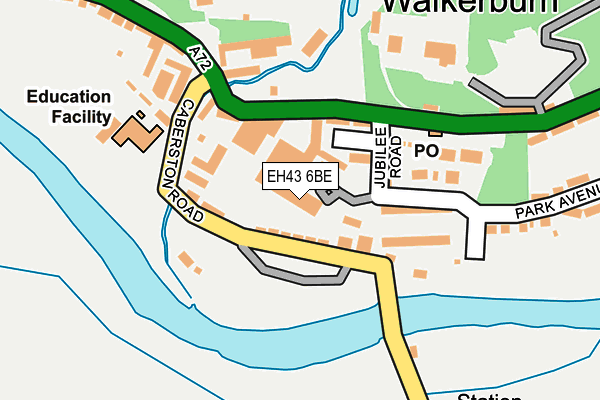 EH43 6BE map - OS OpenMap – Local (Ordnance Survey) EH43 6BE map - OS OpenMap – Local (Ordnance Survey)