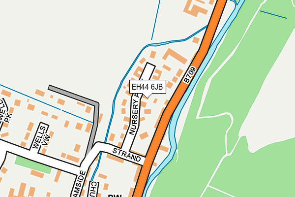 EH44 6JB map - OS OpenMap – Local (Ordnance Survey) EH44 6JB map - OS OpenMap – Local (Ordnance Survey)
