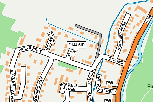 EH44 6JD map - OS OpenMap – Local (Ordnance Survey) EH44 6JD map - OS OpenMap – Local (Ordnance Survey)