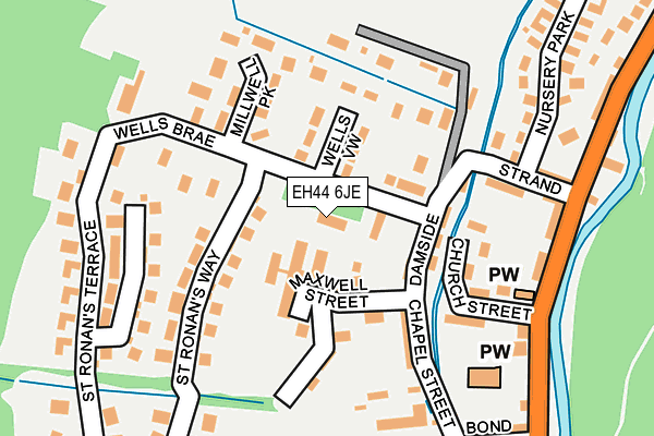 EH44 6JE map - OS OpenMap – Local (Ordnance Survey) EH44 6JE map - OS OpenMap – Local (Ordnance Survey)