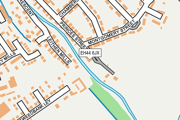 EH44 6JX map - OS OpenMap – Local (Ordnance Survey) EH44 6JX map - OS OpenMap – Local (Ordnance Survey)