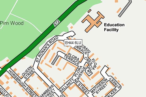 EH44 6LU map - OS OpenMap – Local (Ordnance Survey) EH44 6LU map - OS OpenMap – Local (Ordnance Survey)