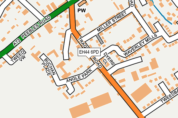 EH44 6PD map - OS OpenMap – Local (Ordnance Survey)