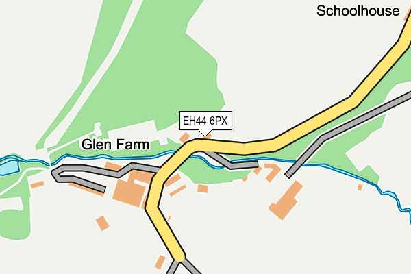 EH44 6PX map - OS OpenMap – Local (Ordnance Survey) EH44 6PX map - OS OpenMap – Local (Ordnance Survey)
