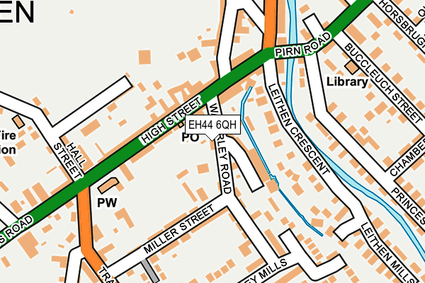 EH44 6QH map - OS OpenMap – Local (Ordnance Survey) EH44 6QH map - OS OpenMap – Local (Ordnance Survey)