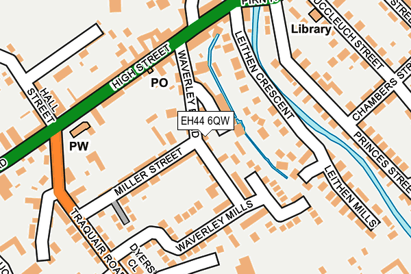 EH44 6QW map - OS OpenMap – Local (Ordnance Survey) EH44 6QW map - OS OpenMap – Local (Ordnance Survey)