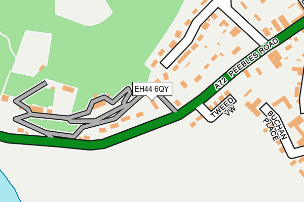 EH44 6QY map - OS OpenMap – Local (Ordnance Survey)