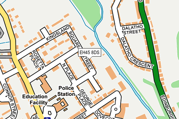 EH45 8DS map - OS OpenMap – Local (Ordnance Survey) EH45 8DS map - OS OpenMap – Local (Ordnance Survey)