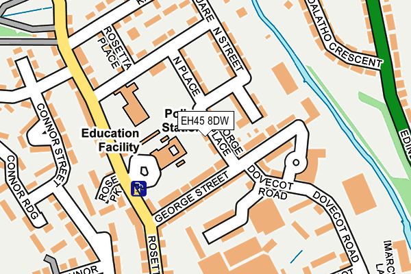 EH45 8DW map - OS OpenMap – Local (Ordnance Survey) EH45 8DW map - OS OpenMap – Local (Ordnance Survey)
