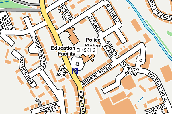 EH45 8HG map - OS OpenMap – Local (Ordnance Survey) EH45 8HG map - OS OpenMap – Local (Ordnance Survey)