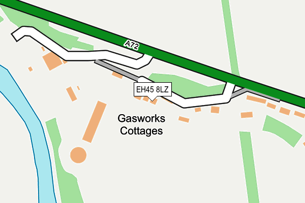 EH45 8LZ map - OS OpenMap – Local (Ordnance Survey) EH45 8LZ map - OS OpenMap – Local (Ordnance Survey)