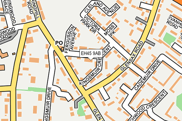EH45 9AB map - OS OpenMap – Local (Ordnance Survey) EH45 9AB map - OS OpenMap – Local (Ordnance Survey)