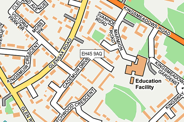 EH45 9AQ map - OS OpenMap – Local (Ordnance Survey) EH45 9AQ map - OS OpenMap – Local (Ordnance Survey)