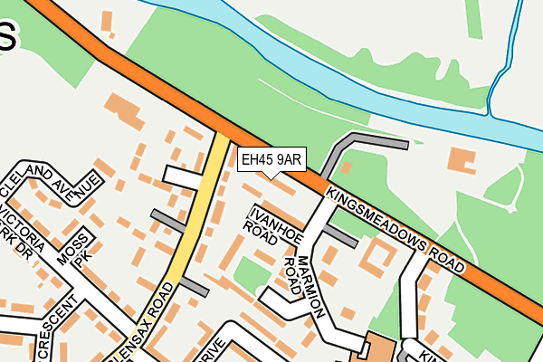 EH45 9AR map - OS OpenMap – Local (Ordnance Survey) EH45 9AR map - OS OpenMap – Local (Ordnance Survey)