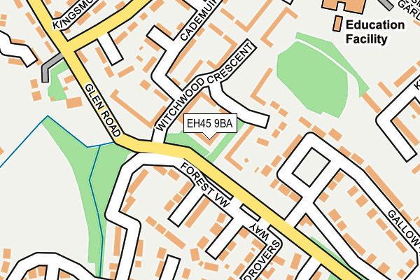 EH45 9BA map - OS OpenMap – Local (Ordnance Survey) EH45 9BA map - OS OpenMap – Local (Ordnance Survey)