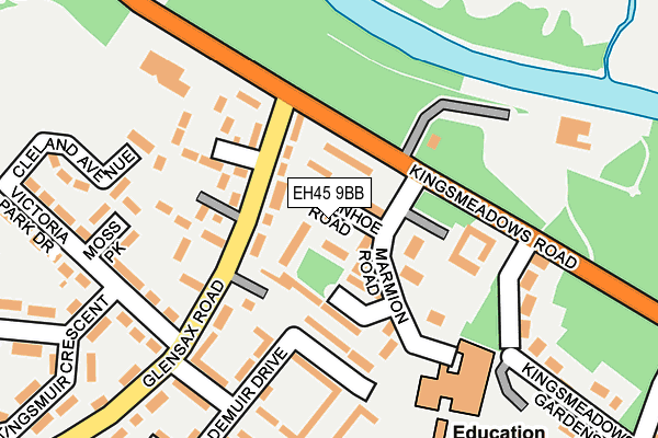 EH45 9BB map - OS OpenMap – Local (Ordnance Survey) EH45 9BB map - OS OpenMap – Local (Ordnance Survey)