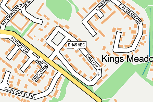 EH45 9BG map - OS OpenMap – Local (Ordnance Survey) EH45 9BG map - OS OpenMap – Local (Ordnance Survey)