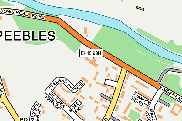 EH45 9BH map - OS OpenMap – Local (Ordnance Survey) EH45 9BH map - OS OpenMap – Local (Ordnance Survey)