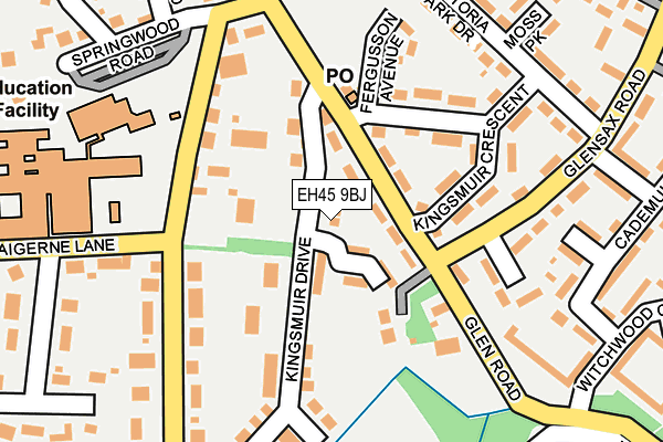 EH45 9BJ map - OS OpenMap – Local (Ordnance Survey) EH45 9BJ map - OS OpenMap – Local (Ordnance Survey)