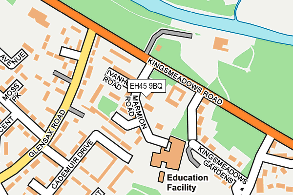EH45 9BQ map - OS OpenMap – Local (Ordnance Survey) EH45 9BQ map - OS OpenMap – Local (Ordnance Survey)