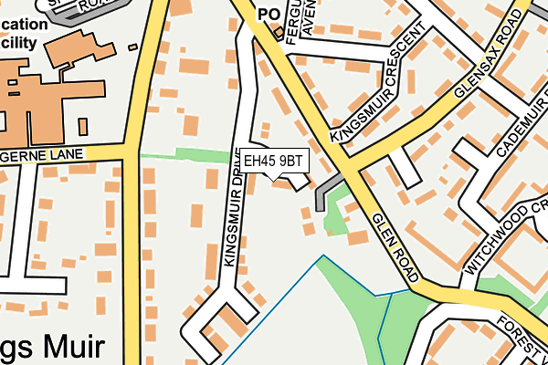 EH45 9BT map - OS OpenMap – Local (Ordnance Survey) EH45 9BT map - OS OpenMap – Local (Ordnance Survey)