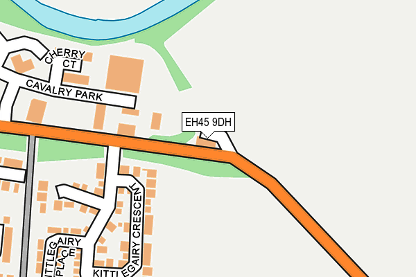 EH45 9DH map - OS OpenMap – Local (Ordnance Survey) EH45 9DH map - OS OpenMap – Local (Ordnance Survey)