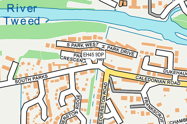 EH45 9DP map - OS OpenMap – Local (Ordnance Survey) EH45 9DP map - OS OpenMap – Local (Ordnance Survey)
