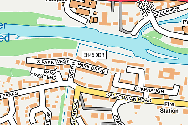 EH45 9DR map - OS OpenMap – Local (Ordnance Survey) EH45 9DR map - OS OpenMap – Local (Ordnance Survey)