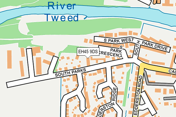 EH45 9DS map - OS OpenMap – Local (Ordnance Survey) EH45 9DS map - OS OpenMap – Local (Ordnance Survey)