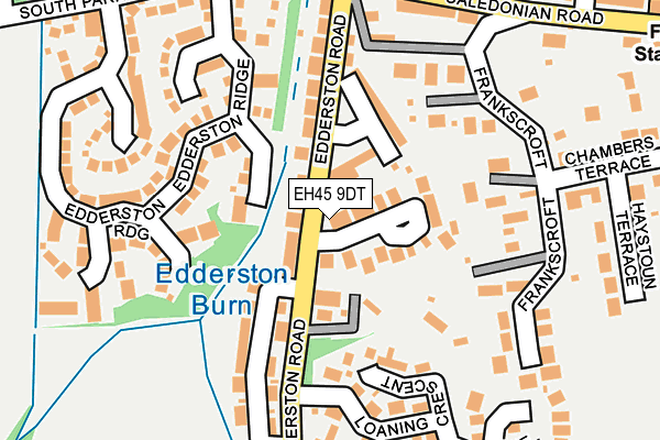 EH45 9DT map - OS OpenMap – Local (Ordnance Survey) EH45 9DT map - OS OpenMap – Local (Ordnance Survey)